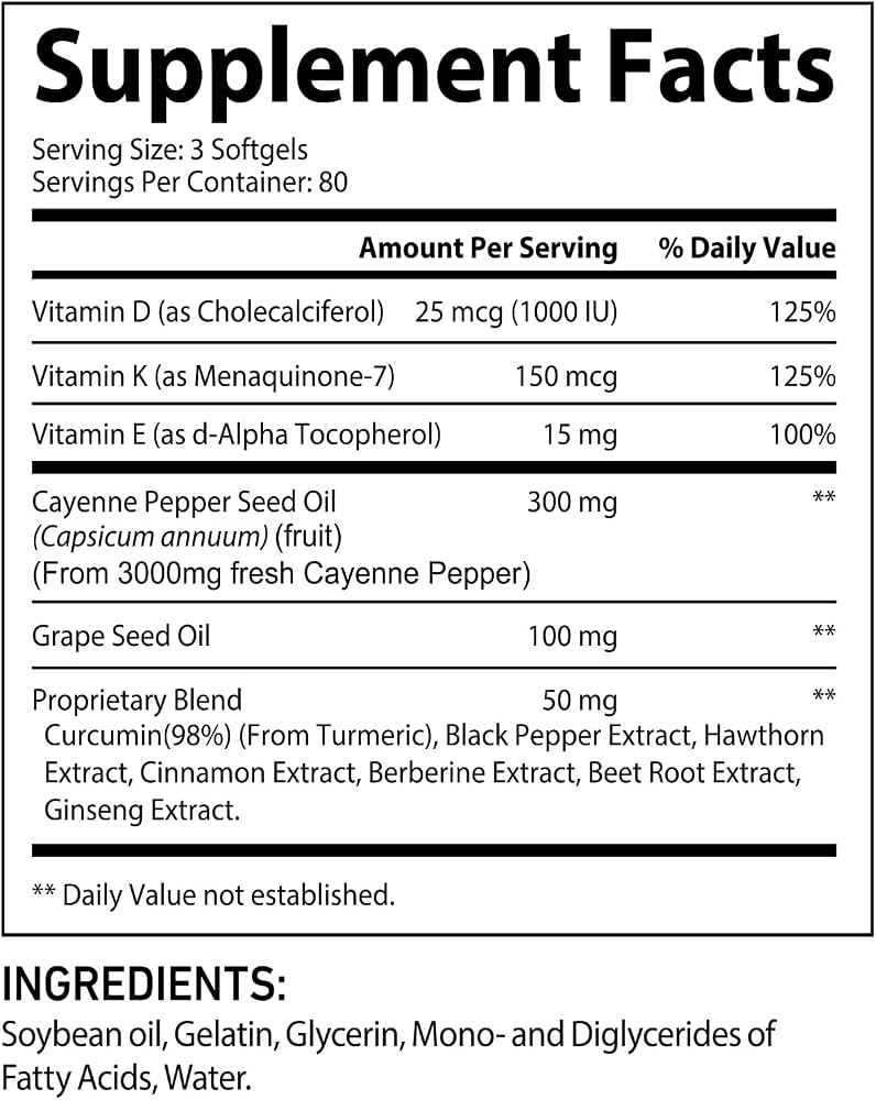 Cayenne Pepper 12-in-1 Intimacy Softgels – 240 Softgels