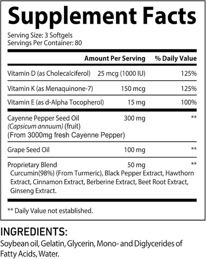 Cayenne Pepper 12-in-1 Intimacy Softgels – 240 Softgels