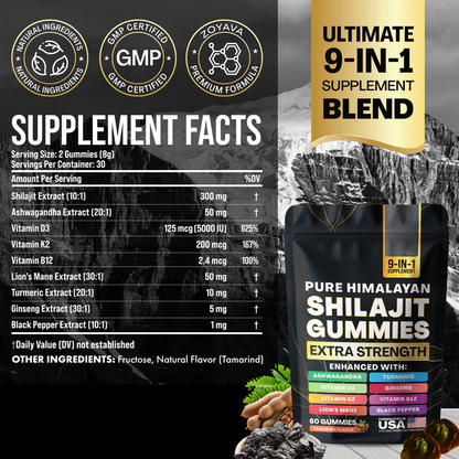 Multiple Wellness Shilajit 60 Gummies - Tamarind